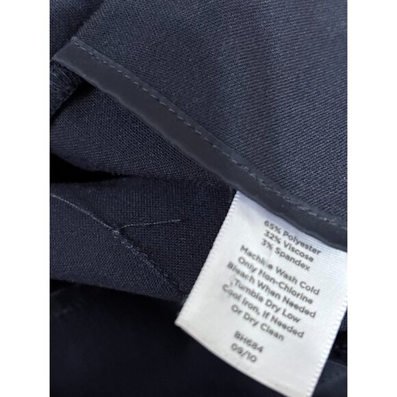 Talbots Women's Side Zip Dress Pants Size 16WP Plus Petite Navy Blue Stretch - Picture 6 of 7